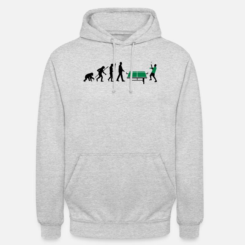evolution_table_tennis_072012_a_2c - Sweat-shirt à capuche unisexe - gris clair chiné