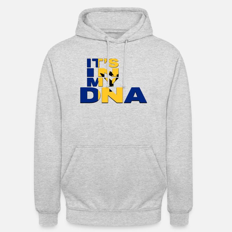 ITS IN MY DNA BARBADE - Sweat-shirt à capuche unisexe - gris clair chiné