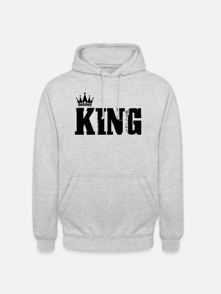 King - Unisex Hoodie - light heather grey