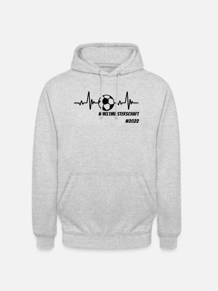Weltmeisterschaft 2022 - Unisex Hoodie - Hellgrau meliert