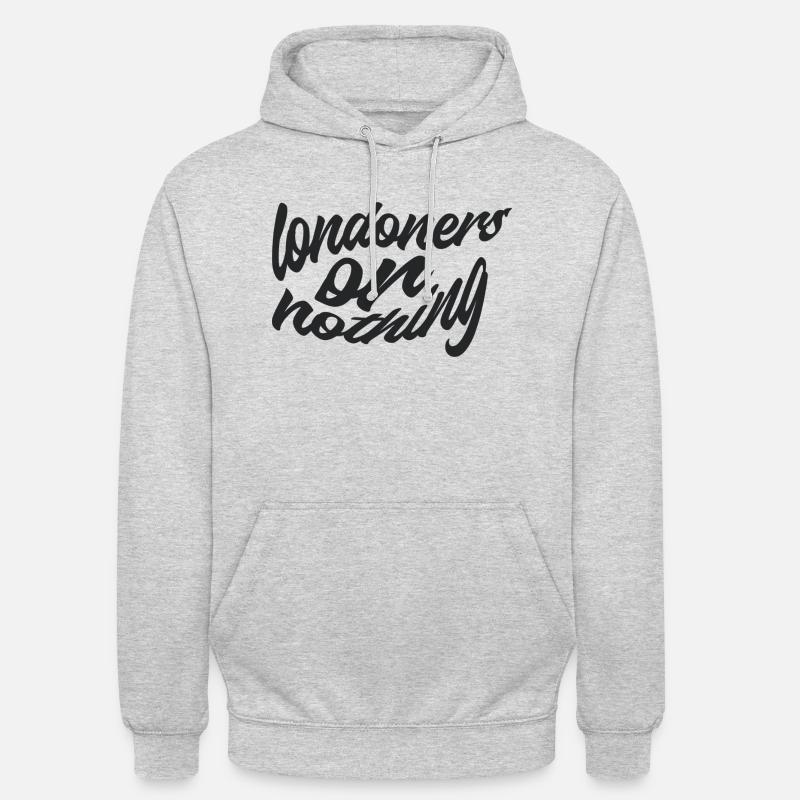 Londoner oder nichts - Unisex Hoodie - Hellgrau meliert