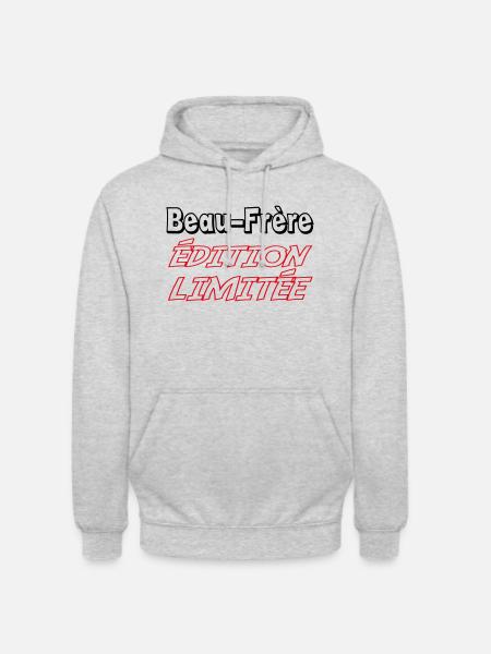 Beau-Frère édition limitée - Sweat-shirt à capuche unisexe - gris clair chiné
