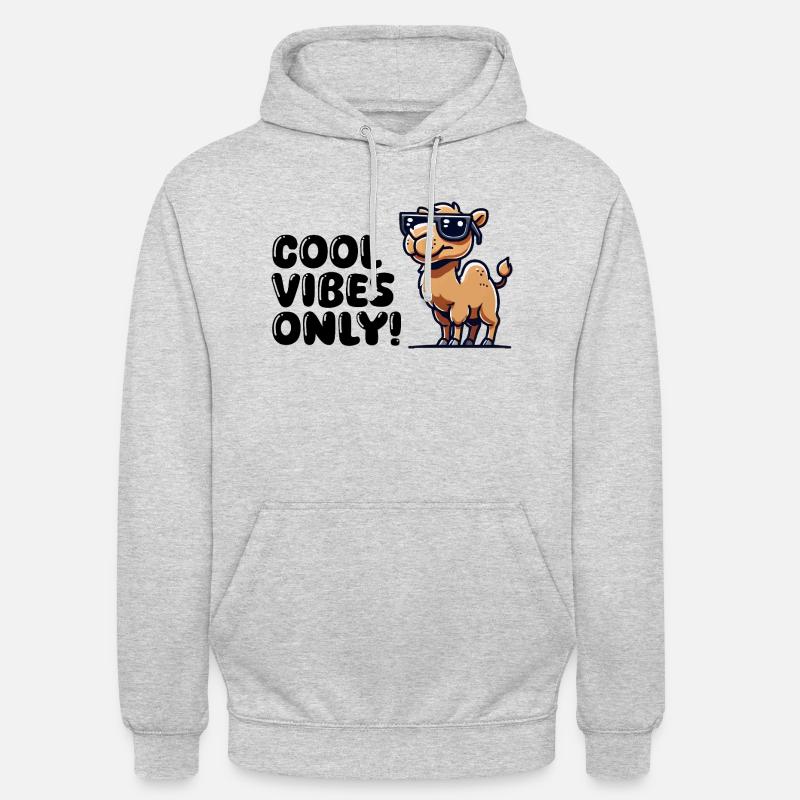 kamel comic sonnenbrille cool - Unisex Hoodie - Hellgrau meliert