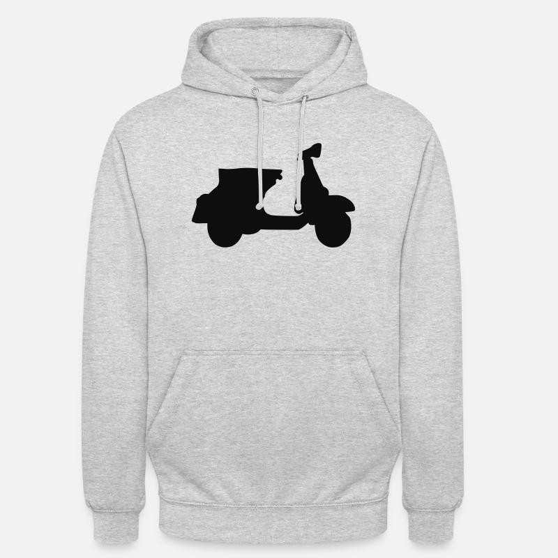 Motorroller Roller Blechroller Schaltroller - Unisex Hoodie - Hellgrau meliert