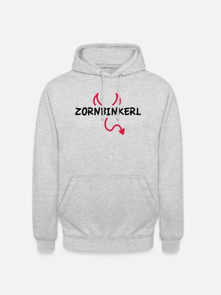 Zornbinkerl - Unisex Hoodie - light heather grey