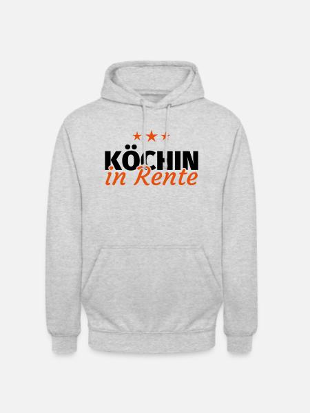 Köchin Rente - Unisex Hoodie - Hellgrau meliert