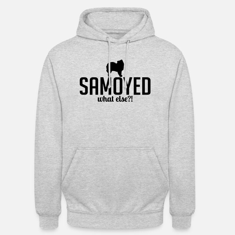 SAMOYED whatelse - Sweat-shirt à capuche unisexe - gris clair chiné