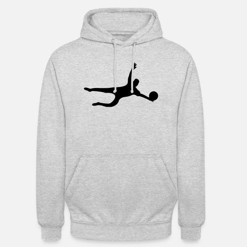 torwart - Sweat-shirt à capuche unisexe - gris clair chiné