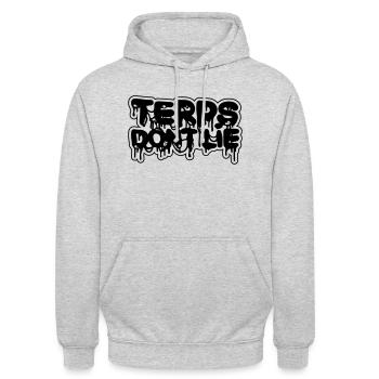 Terps Dont Lie - Unisex Hoodie - Hellgrau meliert - Vorne - Alina (178cm) & Michal (187cm)