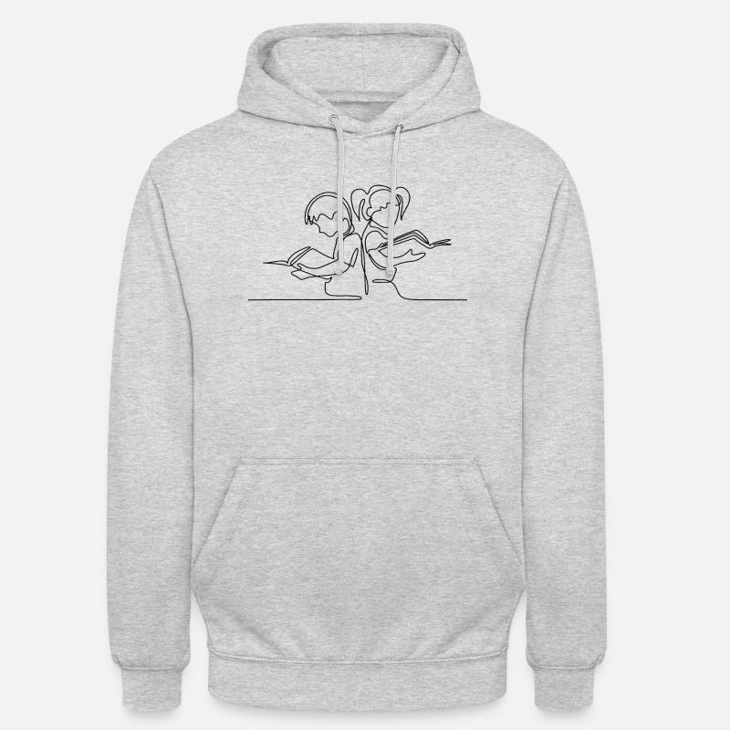Etude cadeau enseignante professeur professeur - Sweat-shirt à capuche unisexe - gris clair chiné