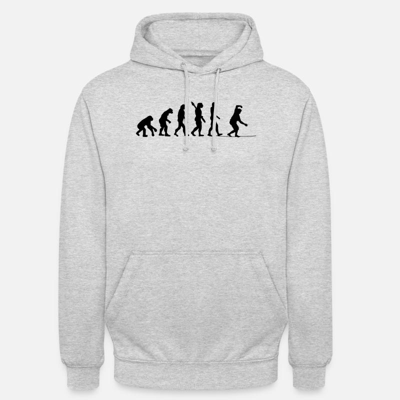 Slackline Cadeau Slackliner Tricklining - Sweat-shirt à capuche unisexe - gris clair chiné