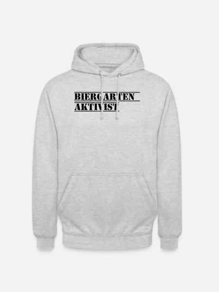Biergarten 2 - Unisex Hoodie - Hellgrau meliert