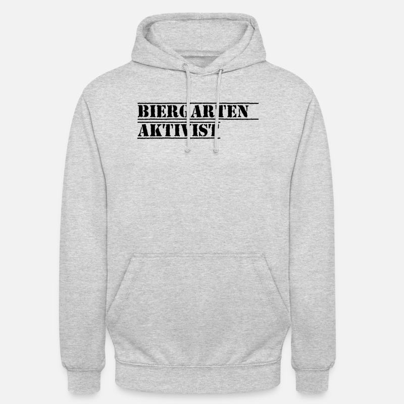 Biergarten 2 - Unisex Hoodie - Hellgrau meliert