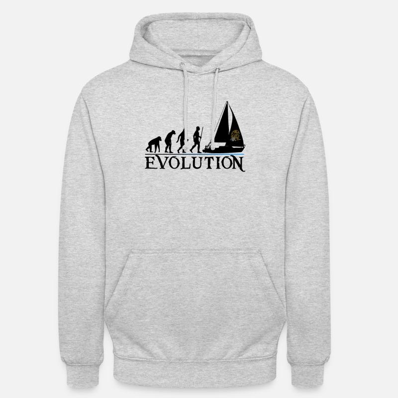 Evolution black version - Unisex Hoodie - light heather grey