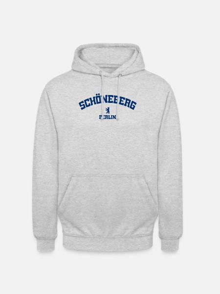 Schöneberg - Berlin - Deutschland - Germany - Unisex Hoodie - Hellgrau meliert