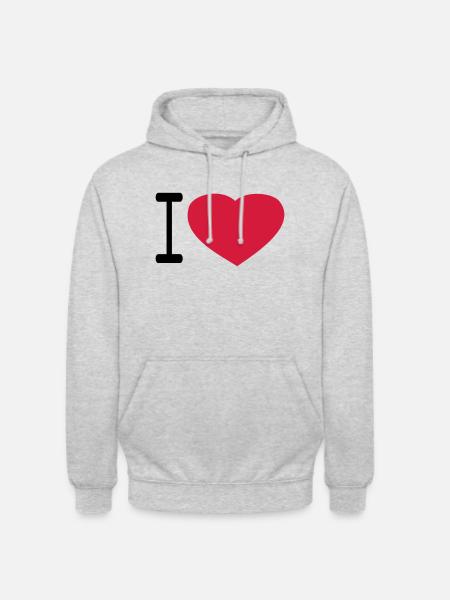 iloveseul - Unisex Hoodie - Hellgrau meliert