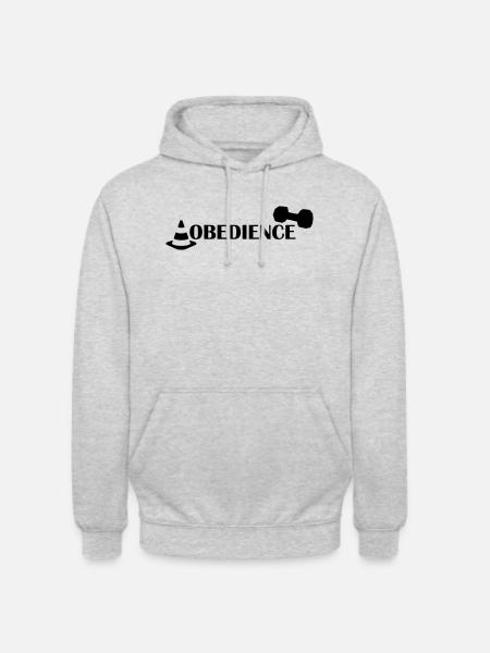 Obedience - Unisex Hoodie - Hellgrau meliert