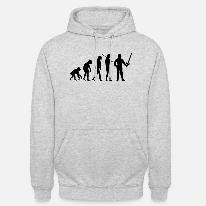 ritter_evolution - Sweat-shirt à capuche unisexe - gris clair chiné