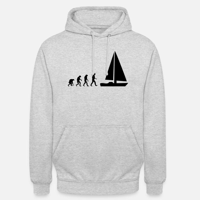 sailing evolution - Unisex Hoodie - light heather grey