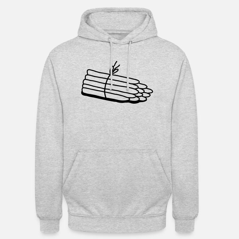 Spargel - Stangenspargel - Unisex Hoodie - Hellgrau meliert