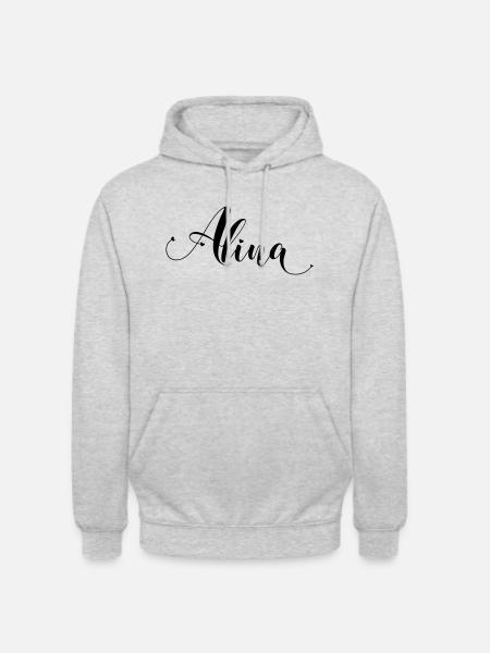 alina - Unisex Hoodie - Hellgrau meliert