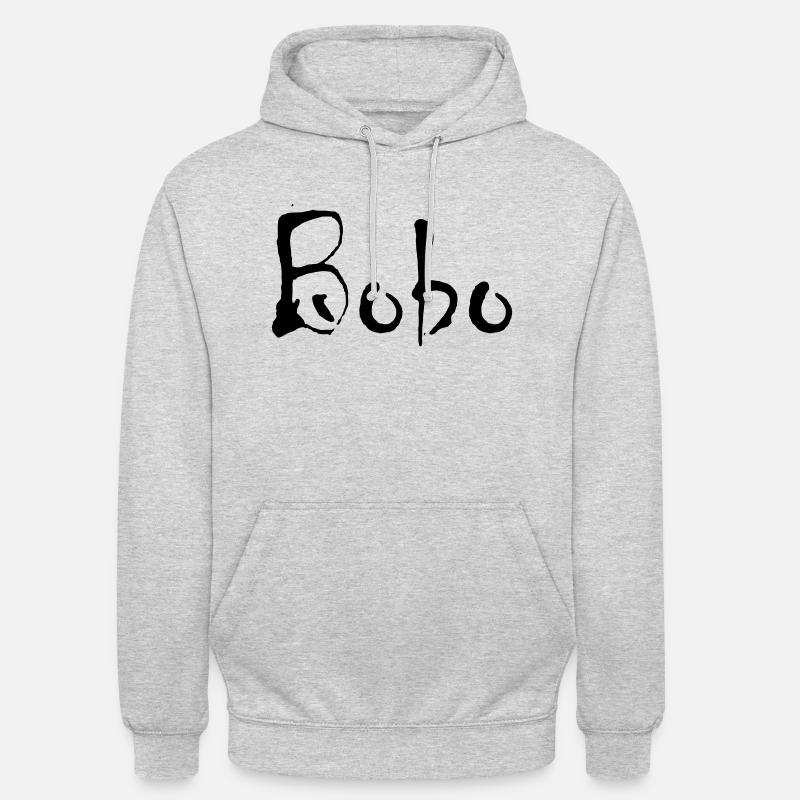 Bobo - Sweat-shirt à capuche unisexe - gris clair chiné