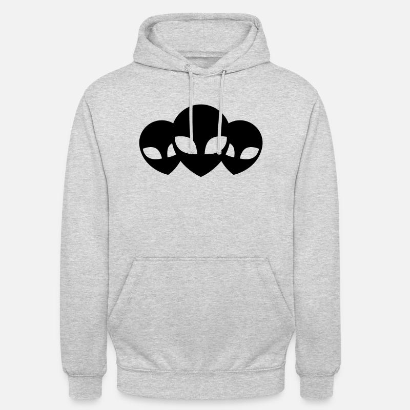3 Amis de l’équipe Aliens - Sweat-shirt à capuche unisexe - gris clair chiné