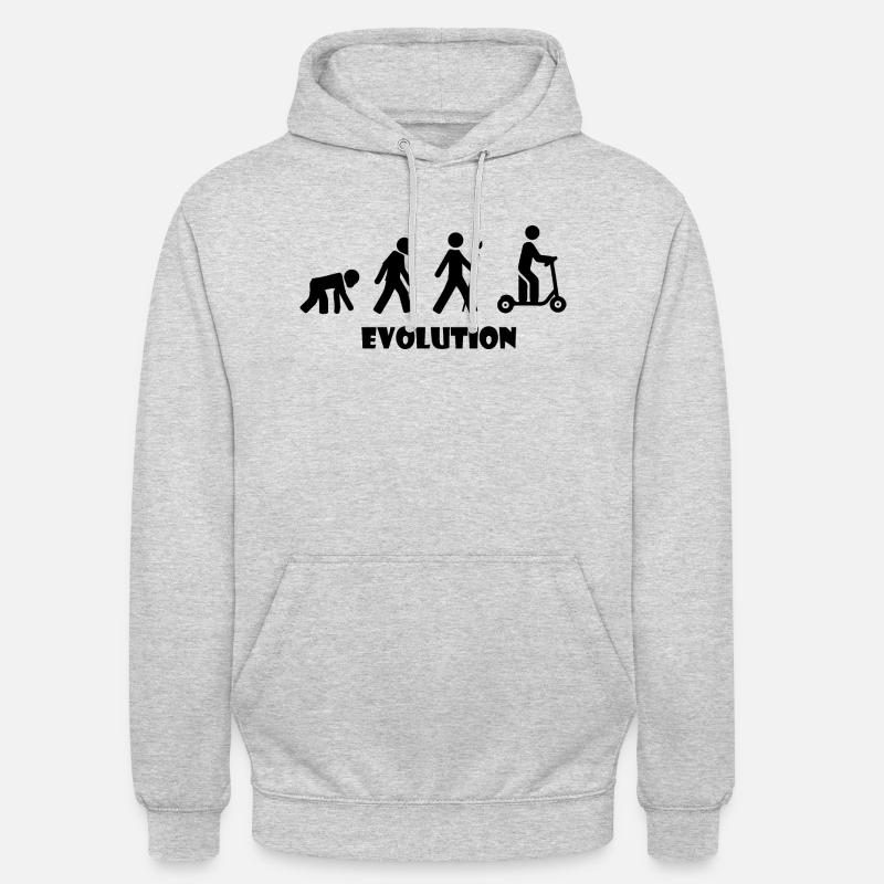 E-Scooter Roller Scooter - Sweat-shirt à capuche unisexe - gris clair chiné