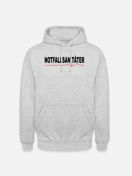 Notfallsanitäter - Unisex Hoodie - Hellgrau meliert
