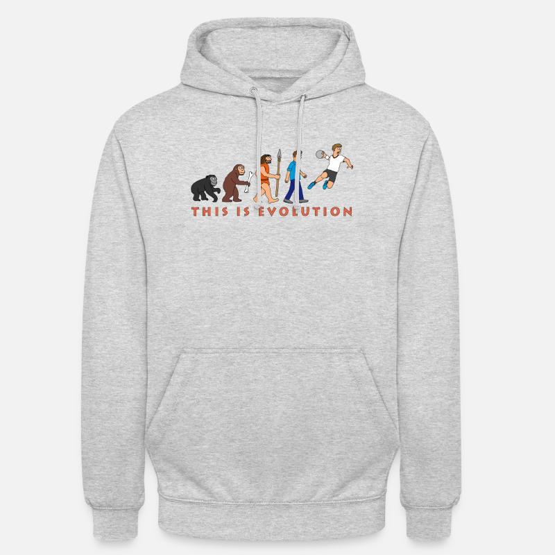 evolution_handball_comic_122012_c - Unisex Hoodie - light heather grey