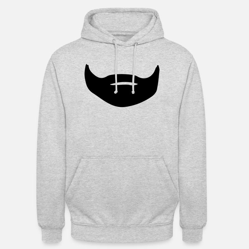 vollbart - Sweat-shirt à capuche unisexe - gris clair chiné