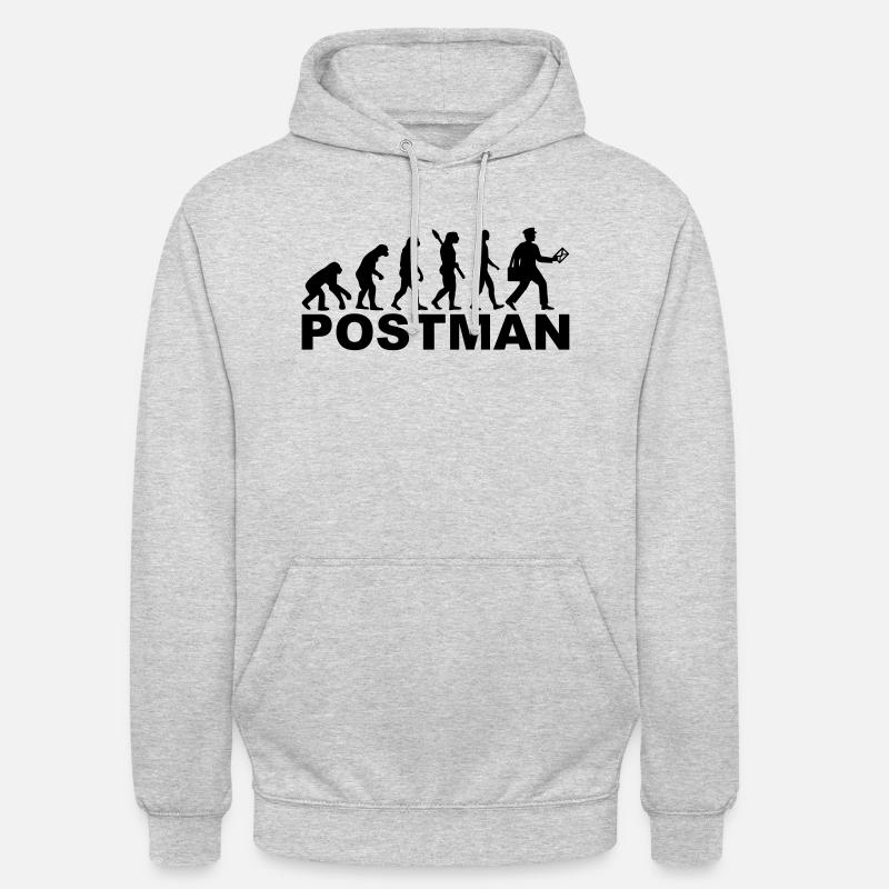 Evolution postman - Unisex Hoodie - light heather grey