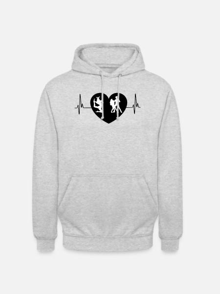 Dancing Dance Music - Unisex Hoodie - Hellgrau meliert