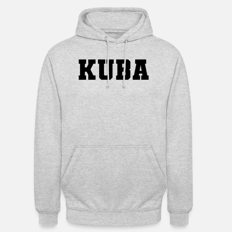Nom - Cuba - Sweat-shirt à capuche unisexe - gris clair chiné