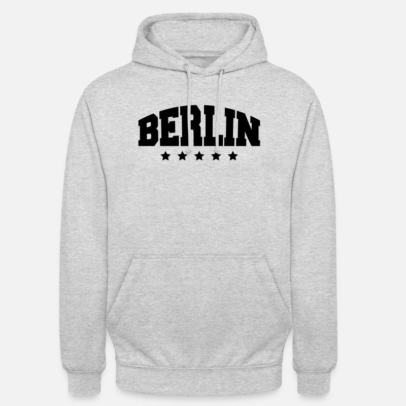 berlin_af1 - Unisex Hoodie - Hellgrau meliert