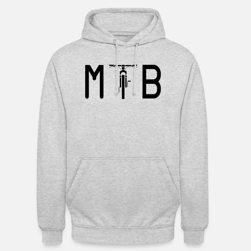 VTT Biker VTT - Sweat-shirt à capuche unisexe - gris clair chiné