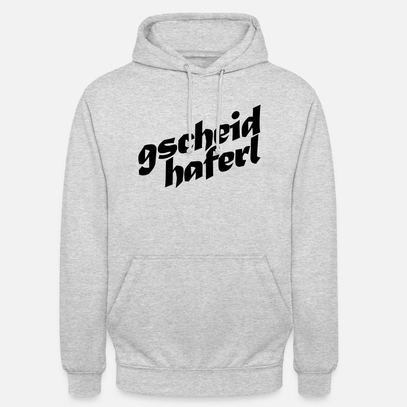 gscheidhaferl - Unisex Hoodie - Hellgrau meliert