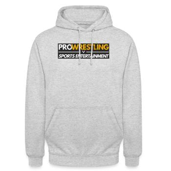 PRO WRESTLING > SPORTS ENTERTAINMENT - Unisex Hoodie - Hellgrau meliert - Vorne - Alina (178cm) & Michal (187cm)