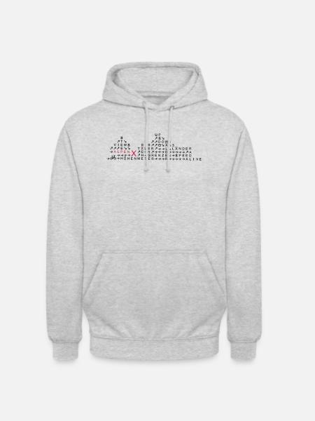 alpencross - Unisex Hoodie - Hellgrau meliert