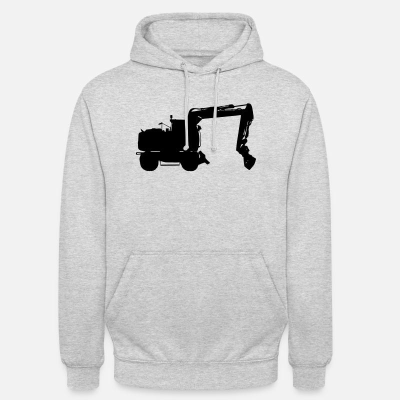 Pelles - Sweat-shirt à capuche unisexe - gris clair chiné