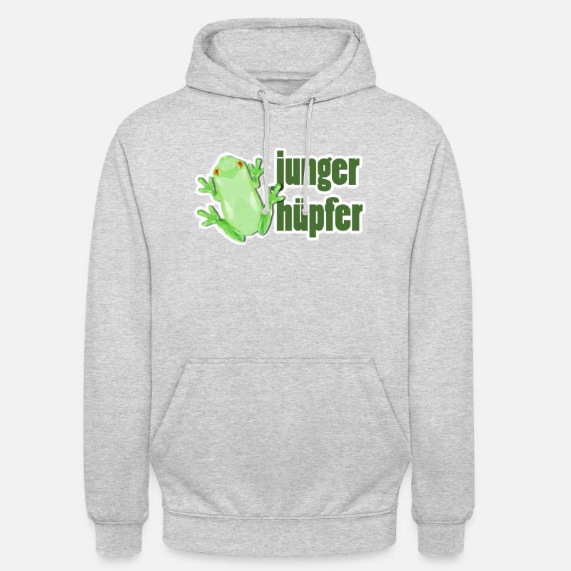 Junger Hüpfer - Unisex Hoodie - Hellgrau meliert