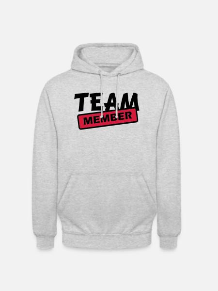 team member - Unisex Hoodie - light heather grey