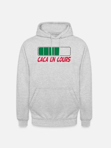Caca en cours - Unisex Hoodie - light heather grey