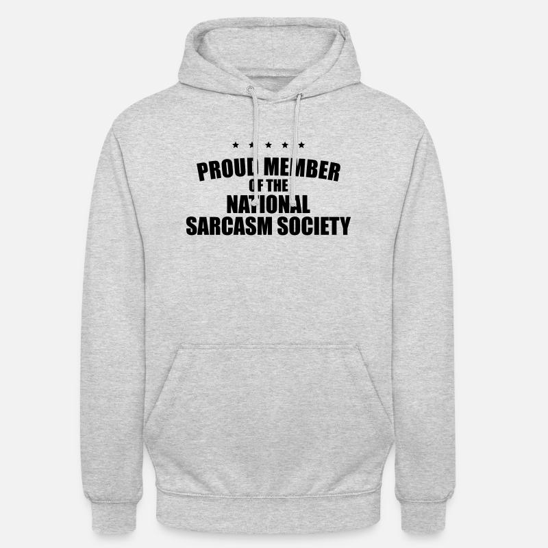 NATIONALE SARKASMUS-GESELLSCHAFT - Unisex Hoodie - Hellgrau meliert