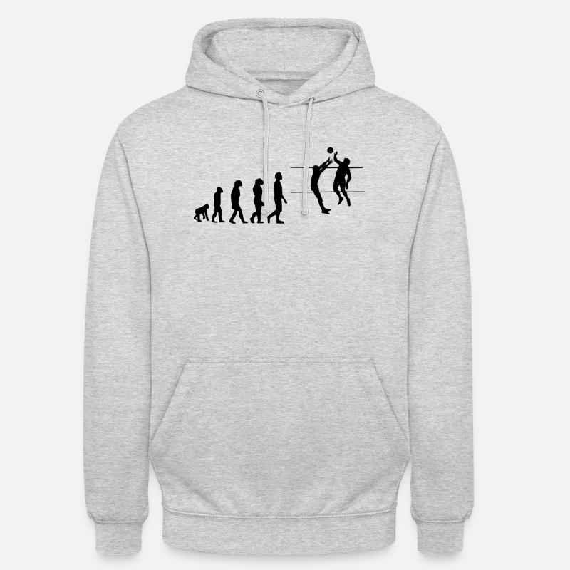 Volley évolution - Sweat-shirt à capuche unisexe - gris clair chiné