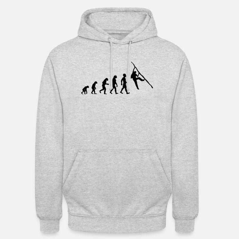 Evolution Escalade Bloc - Sweat-shirt à capuche unisexe - gris clair chiné