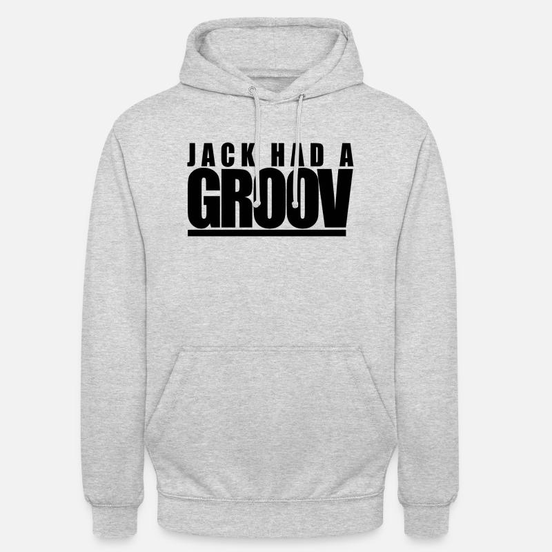 Jack hatte ein Groov-Geschenk - Unisex Hoodie - Hellgrau meliert