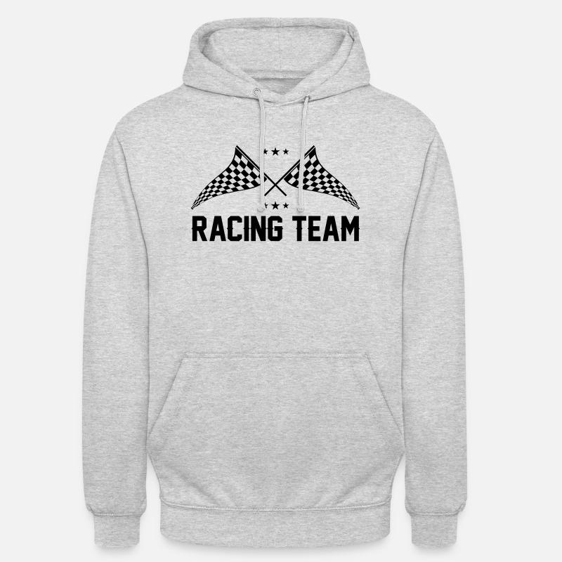 Équipe de course 01 - Sweat-shirt à capuche unisexe - gris clair chiné