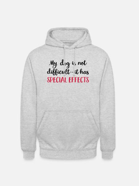 dog - Unisex Hoodie - Hellgrau meliert