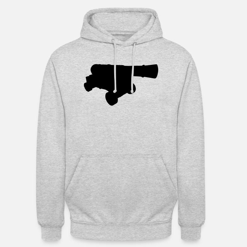 Canon - Sweat-shirt à capuche unisexe - gris clair chiné